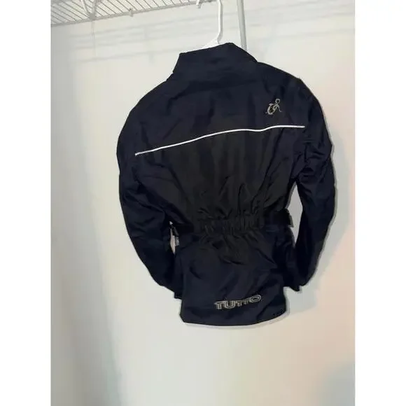 Tutto Moto Black Ladies Large Motorcycle Jacket with pads - Picture 2 of 3